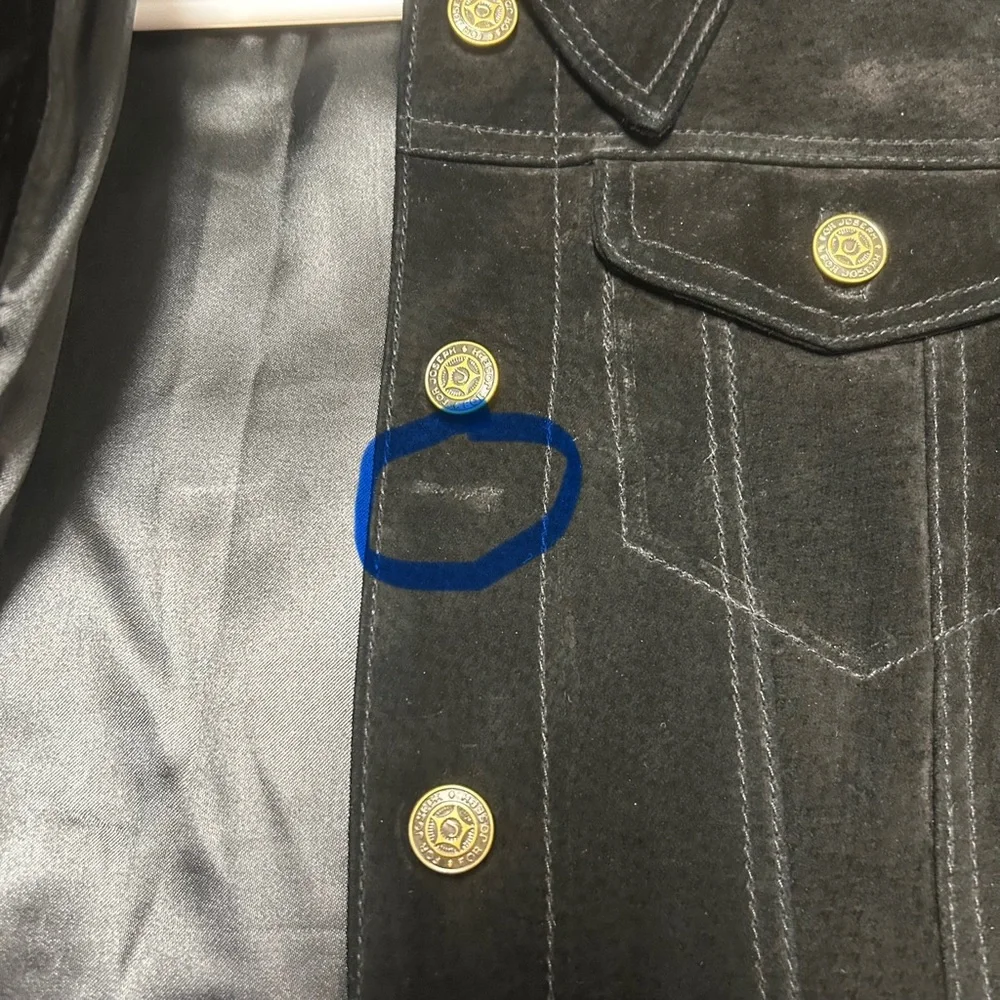 For Joseph Black Lined 100% Suede Leather Basic Jacket Women’s Size M - Picture 10 of 16